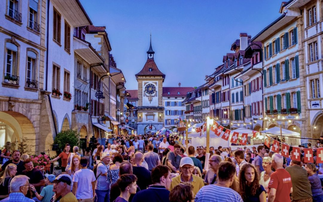 Fröhliche Stimmung am Stadtfest Murten
