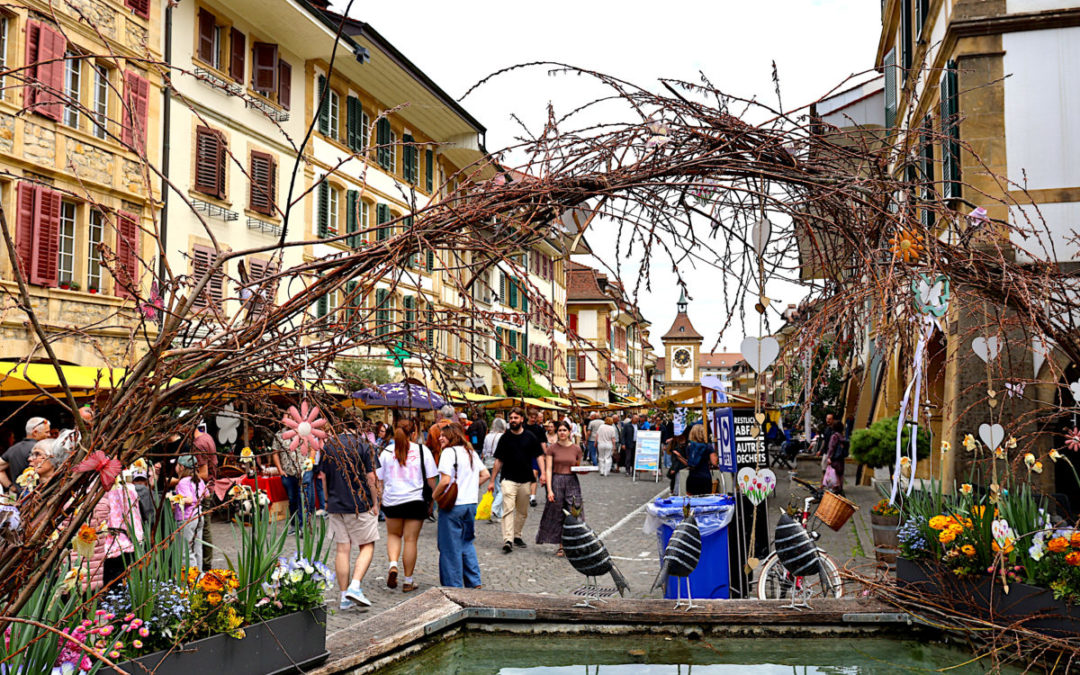   Frühlingsstimmung am Maimarkt Murten  