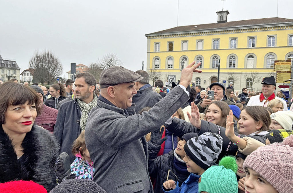 Keine Berührungsängste vor Alain Berset
