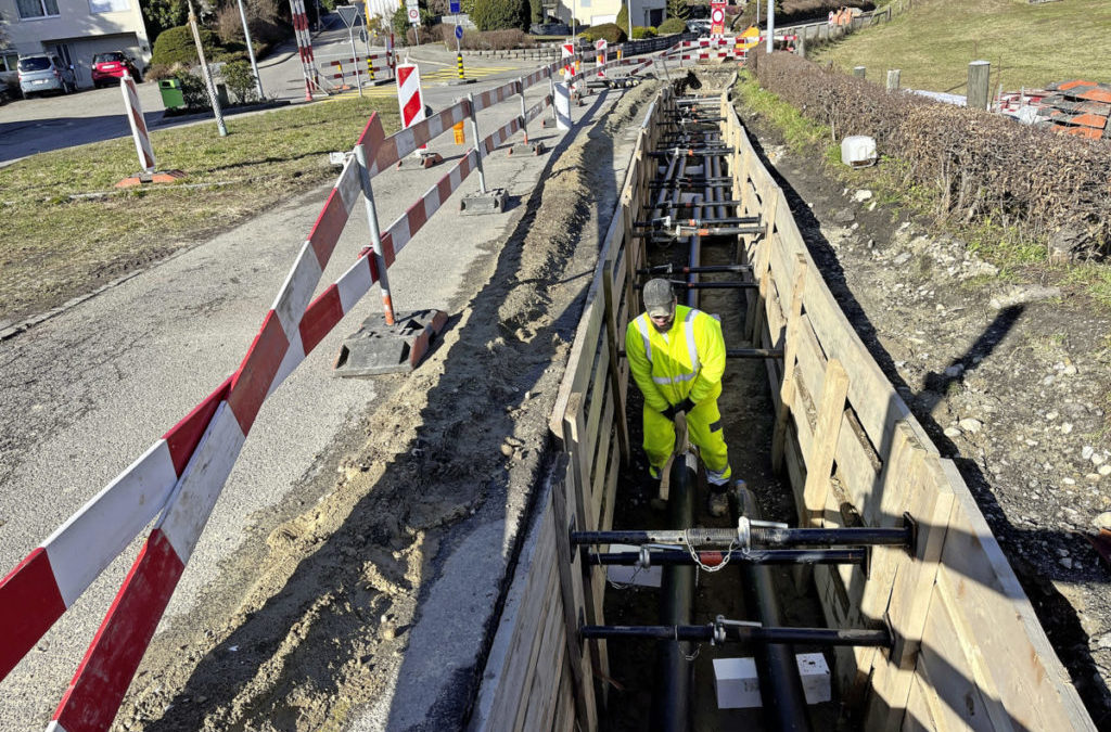Fernwärmenetz bis nach Muntelier