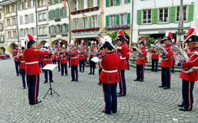 Die Stadtmusik weckte im Geiste der Soli