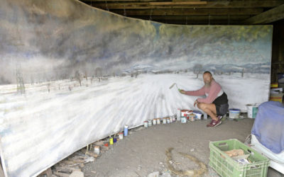 Ein Winter-Panorama im Grossen Moos
