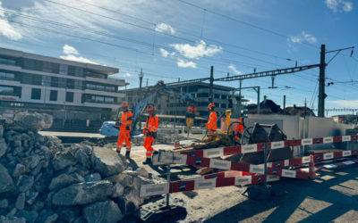 Sackgasse am Bahnhof Murten
