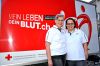  Ruth Aubert, Vizepräsidentin des  Samaritervereins Salvenach, mit Präsidentin  Patrizia Herren