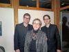 Sebastian Bausch und Johannes Knoll von Le souper du Roi mit Ruth Maeder,  Präsidentin Musik am Samstagabend