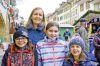 Franziska Kaderli, Murten, mit Eve, Courgevaux, sowie Selina und Leana, Murten